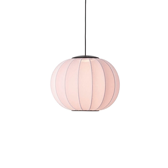 Knit-Wit Ø45 rund pendel LED, lys pink