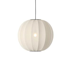 Knit-Wit Ø60 rund pendel, pearl hvid