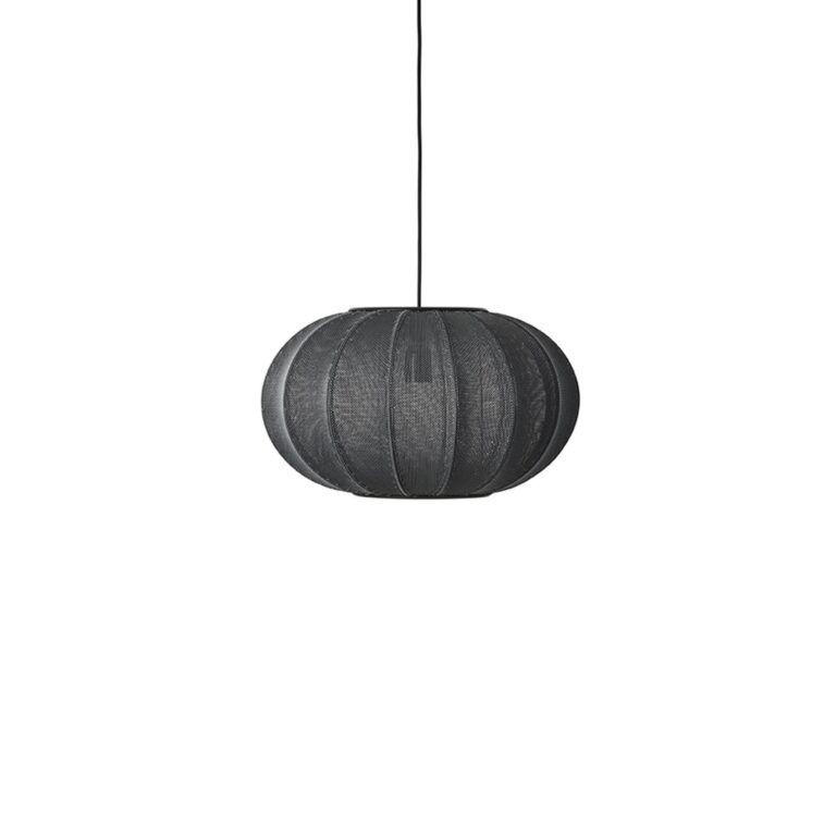 Knit-Wit Pendel Oval Ø45 Sort