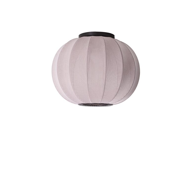 Knit-Wit Round Loftlampe Ø45 Lysepink