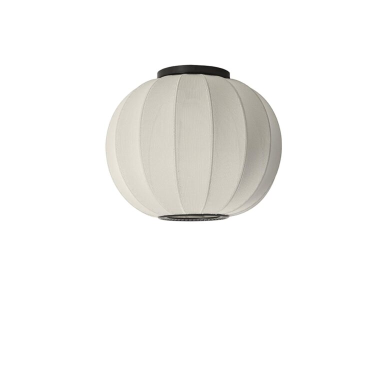 Knit-Wit Round Loftlampe Ø45 Pearl White