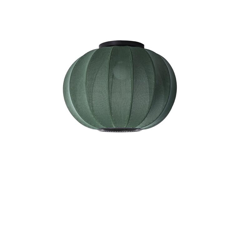 Knit-Wit Round Loftlampe Ø45 Tweed Green