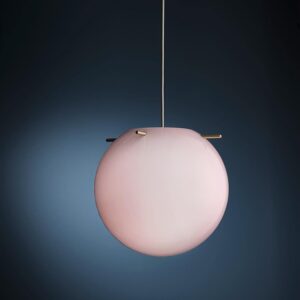 Koi pendel Ø32, rosa/messing