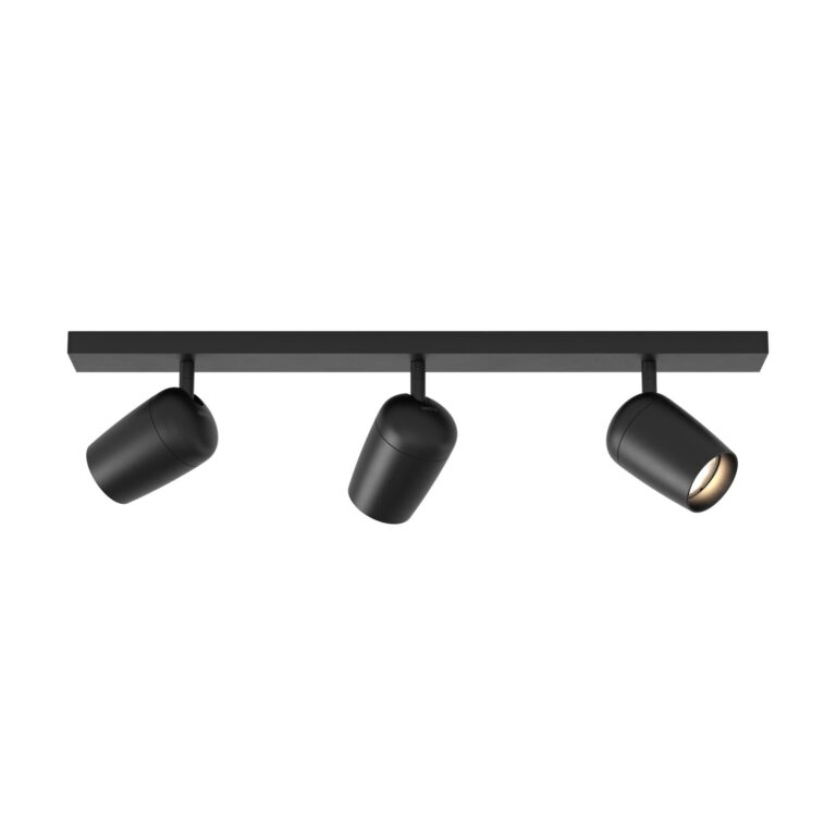 Koto Three Loftlampe Mat Sort