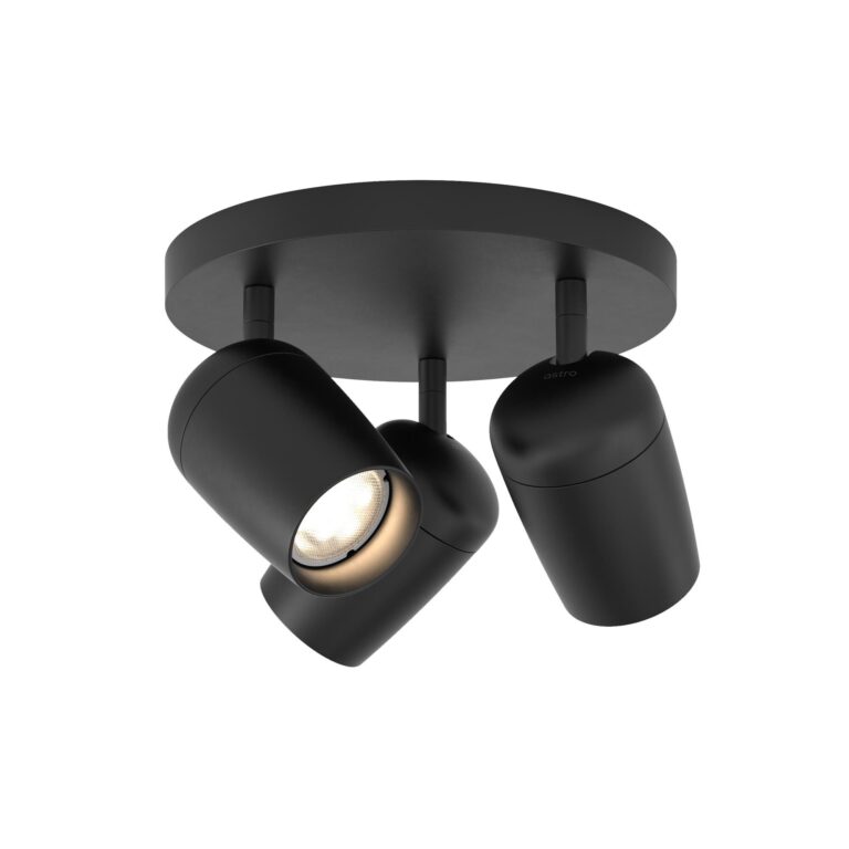 Koto Triple Round Loftlampe Mat Sort