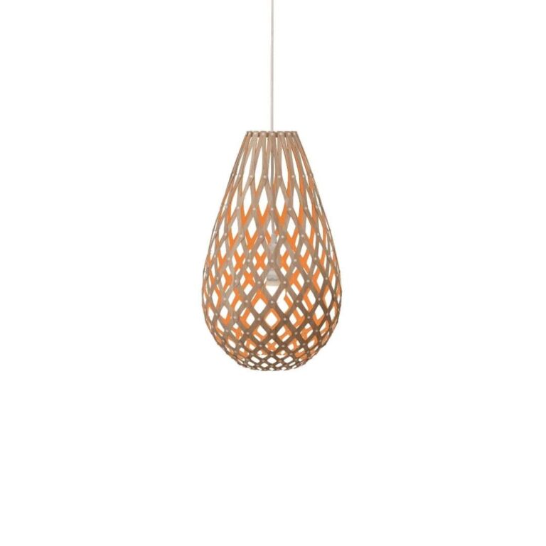 Koura H50 Pendel Bamboo / Orange - David Trubridge