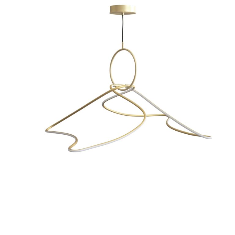 Kumo Lysekrone Stor Messing