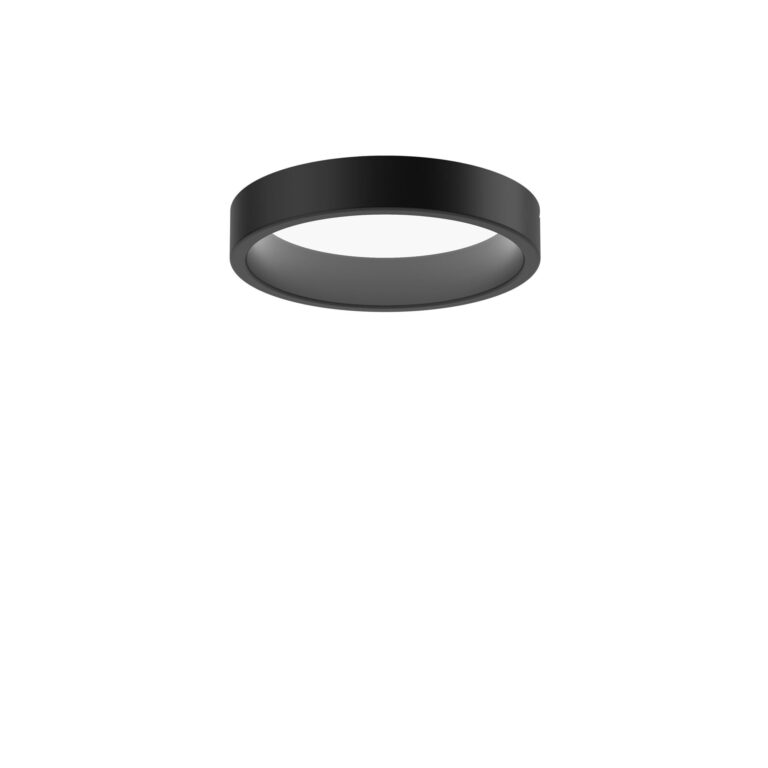 LP Circle Loftlampe Halvforsænket Ø26 3000K & Dali/Switch-Dim Sort
