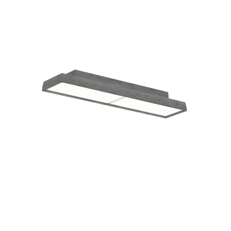 LP Slim Væg/Loftlampe 3000K & Dali Mørk Rå Aluminium