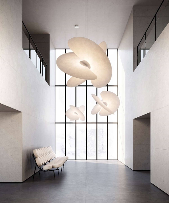 Levante Ø102 lysekrone ophæng, mat hvid