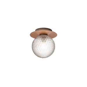 Liila 1 Outdoor væglampe / loftlampe, mørk bronze/klar