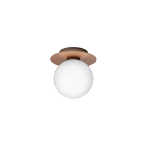 Liila 1 Outdoor væglampe / loftlampe, mørk bronze/opal