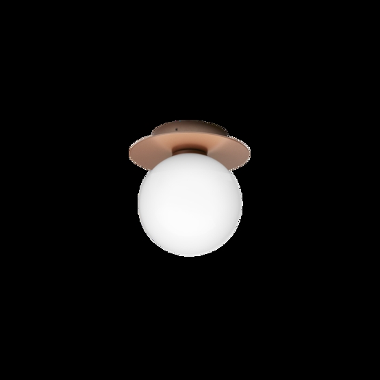 Liila 1 Outdoor væglampe / loftlampe, mørk bronze/opal