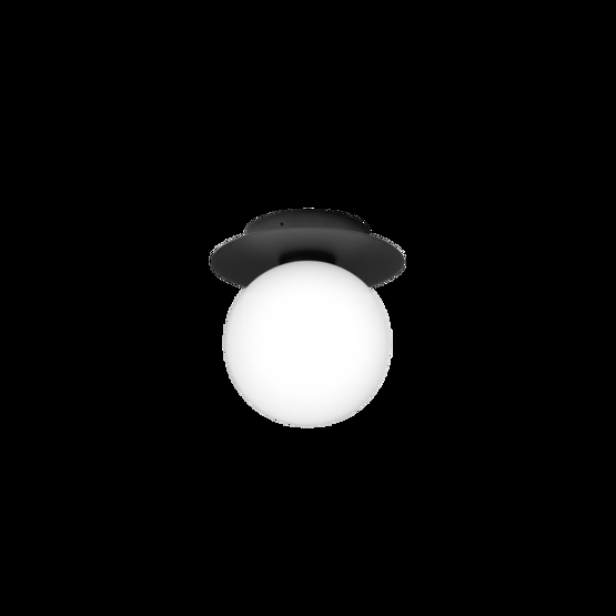 Liila 1 Outdoor væglampe / loftlampe, sort/opal