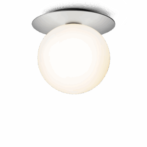 Liila 1 large væglampe / loftlampe IP44, light silver/opal