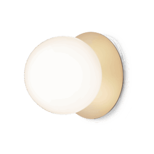 Liila 1 large væglampe / loftlampe IP44, nordic guld/opal