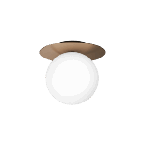 Liila 1 large væglampe / loftlampe, mørk bronze/opal