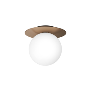 Liila 1 large væglampe / loftlampe, mørk bronze/opal