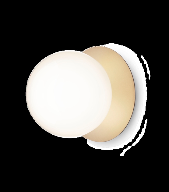 Liila 1 large væglampe / loftlampe, nordic guld/opal