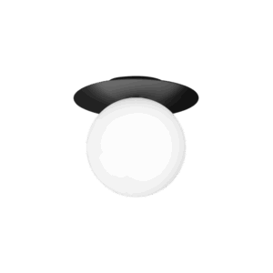 Liila 1 large væglampe / loftlampe, sort/opal