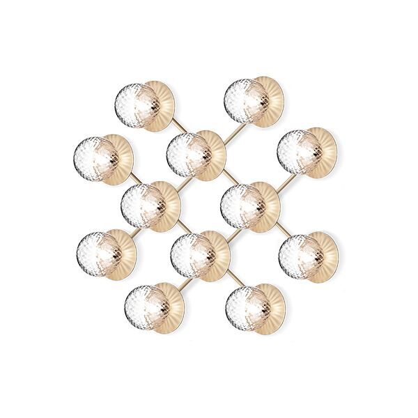 Liila 12 Væg/Loftlampe Klar