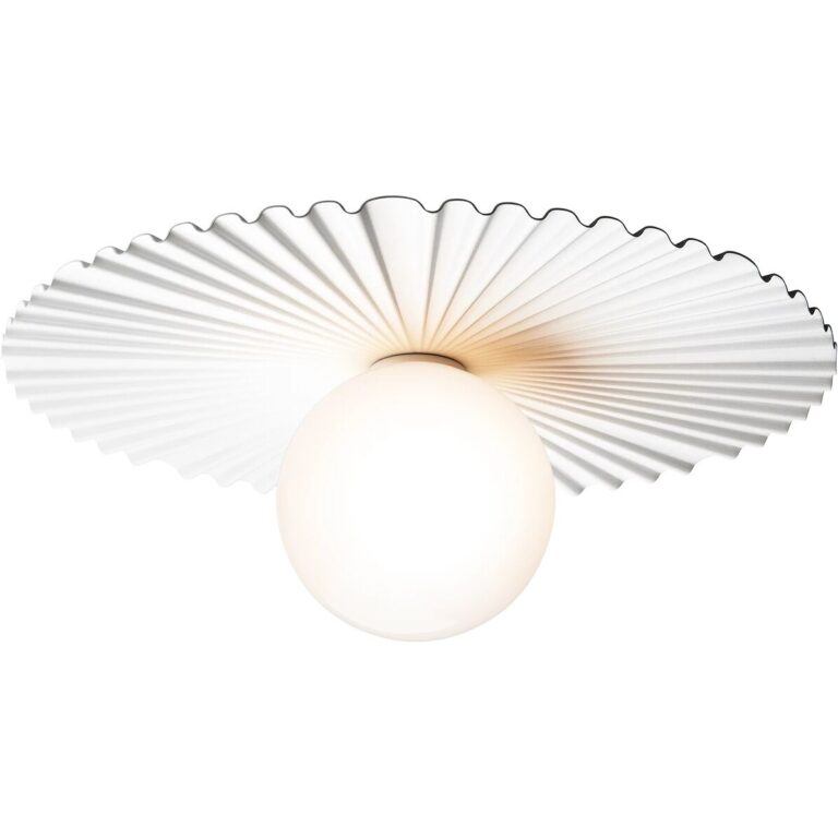 Liila Muuse Væg/Loftlampe Medium Hvid/Opal