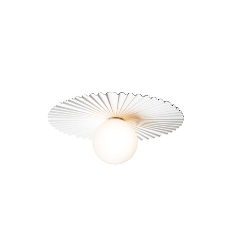 Liila Muuse Væg/Loftlampe Medium Hvid/Opal
