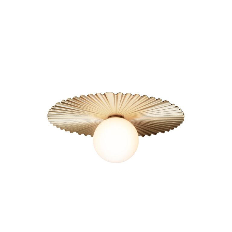 Liila Muuse Væg/Loftlampe Medium Nordic Gold/Opal