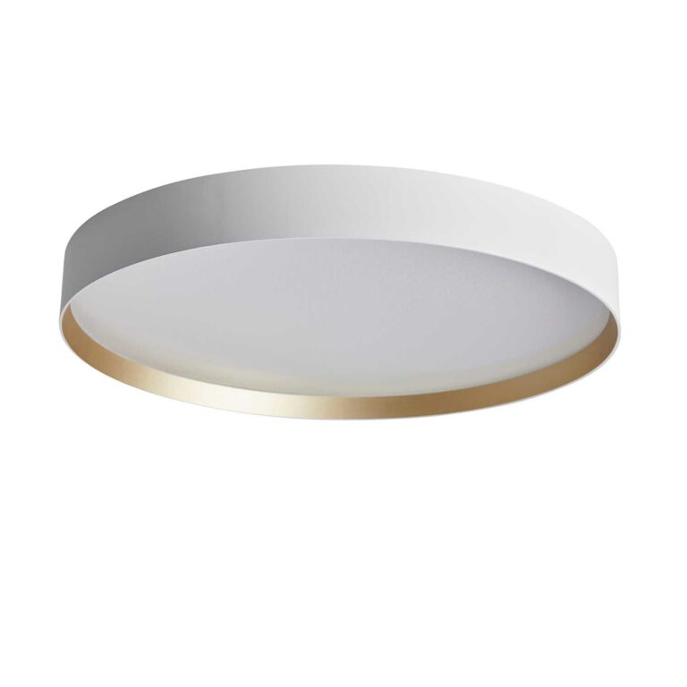 Lucia Loftlampe Ø60 Hvid/Guld