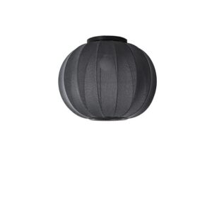 Made By Hand Knit-Wit Round Loftlampe Ø45 Sort