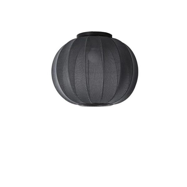 Made By Hand Knit-Wit Round Loftlampe Ø45 Sort