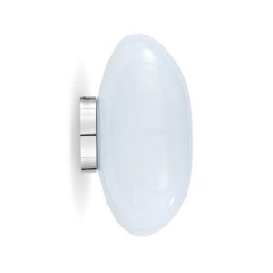 Melt Surface væglampe / loftlampe, opal/sølv