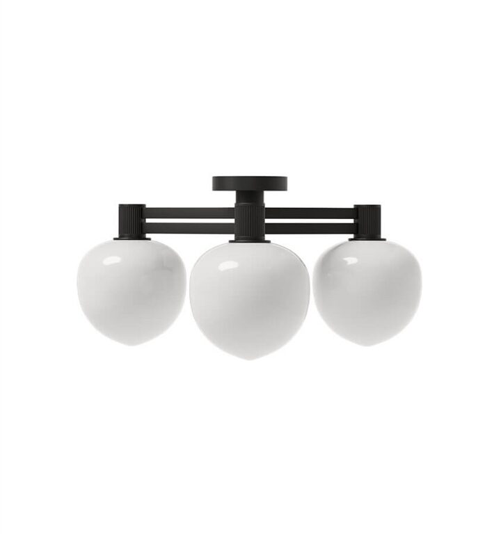 Memoir 3 loftlampe 120, sort/opal