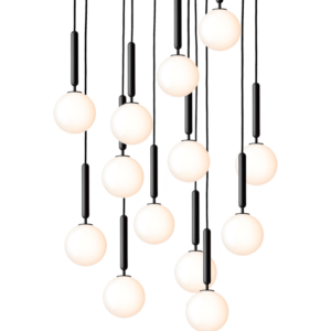 Miira 13 pendel, grå/opal