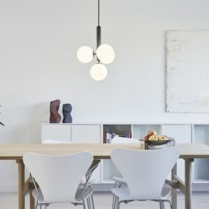 Miira 4 pendel, grå/opal