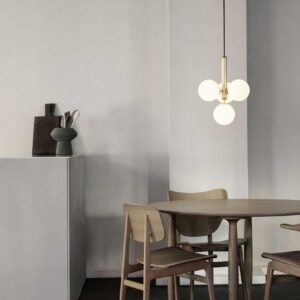 Miira 4 pendel, messing/opal