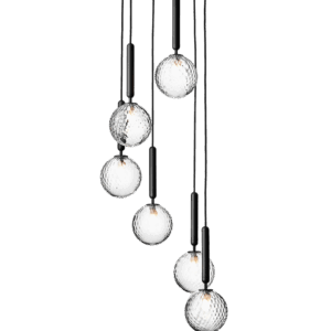 Miira 6 pendel, grå/klar