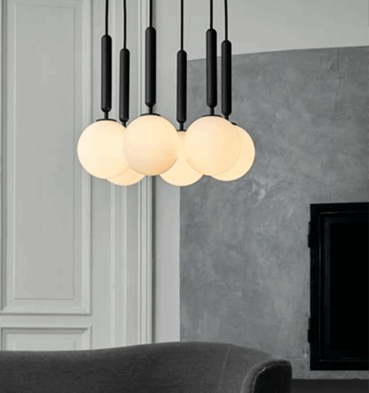 Miira 6 pendel, grå/opal