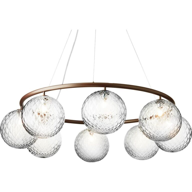 Miira 8 Circular Lysekrone Mørk Bronze/Optic Clear