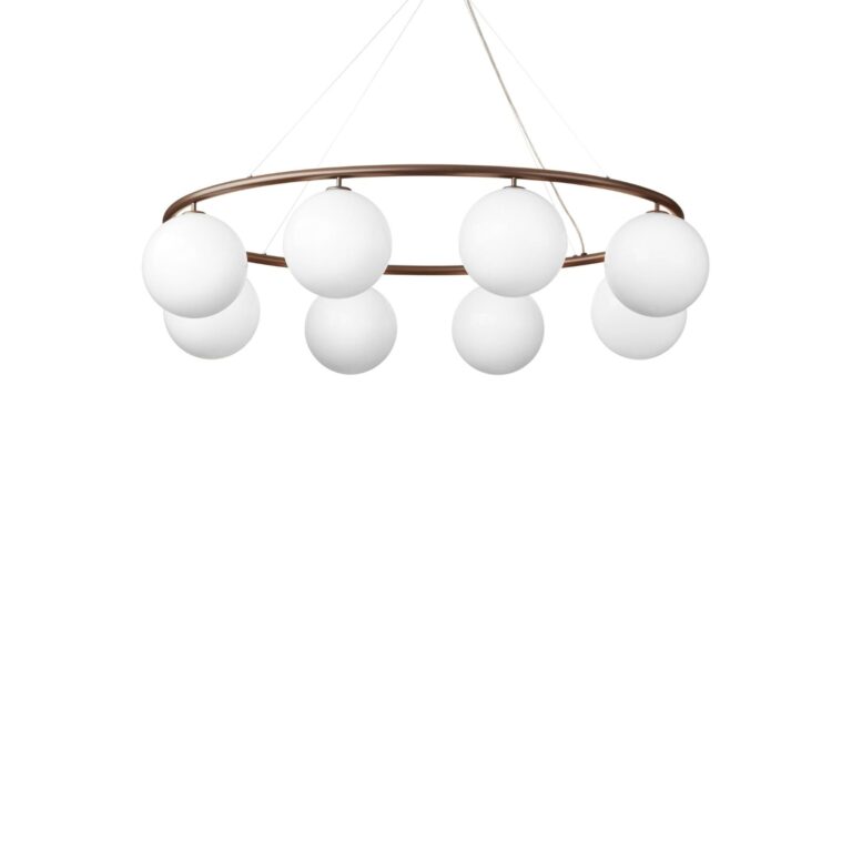 Miira 8 Oval Lysekrone Mørk Bronze/Opal