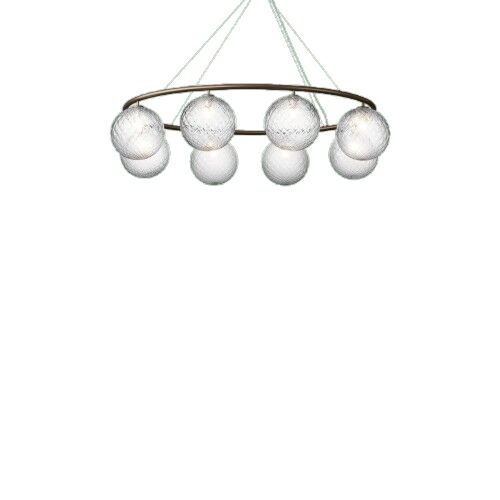 Miira 8 Oval Lysekrone Mørk Bronze/Optic Clear