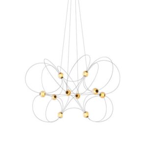 Munari X10 lysekrone, sort