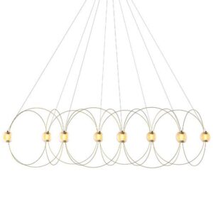 Munari X8 lysekrone, guld