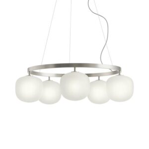 Muuto Rime Lysekrone Aluminium Grå