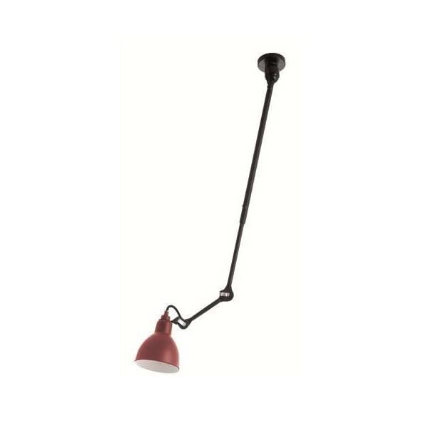 N302 Loftlampe Mat Sort & Mat Rød