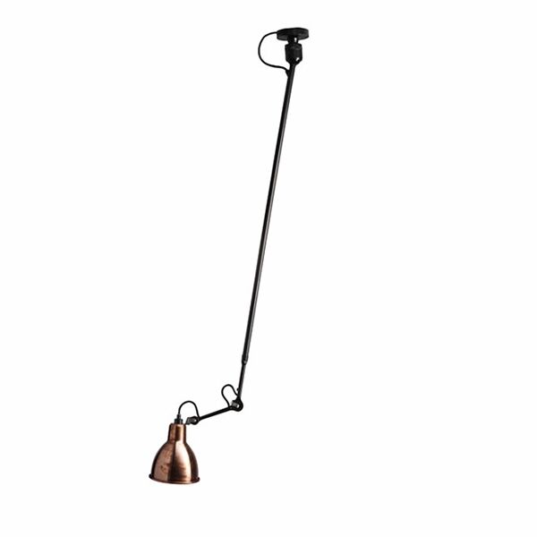 N302 Loftlampe Mat Sort & Rå Kobber
