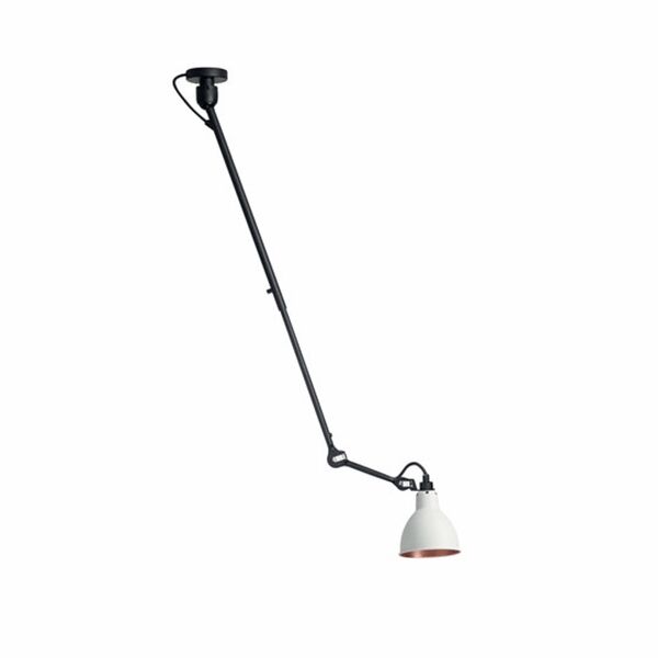 N302 Loftlampe Mat Sort/Hvid/Kobber