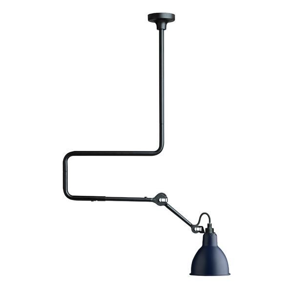 N312 Loftlampe Mat Sort & Blå