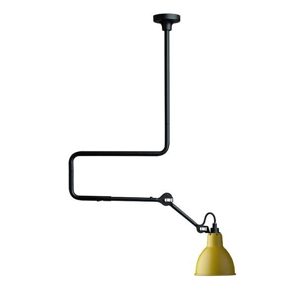 N312 Loftlampe Mat Sort & Gul