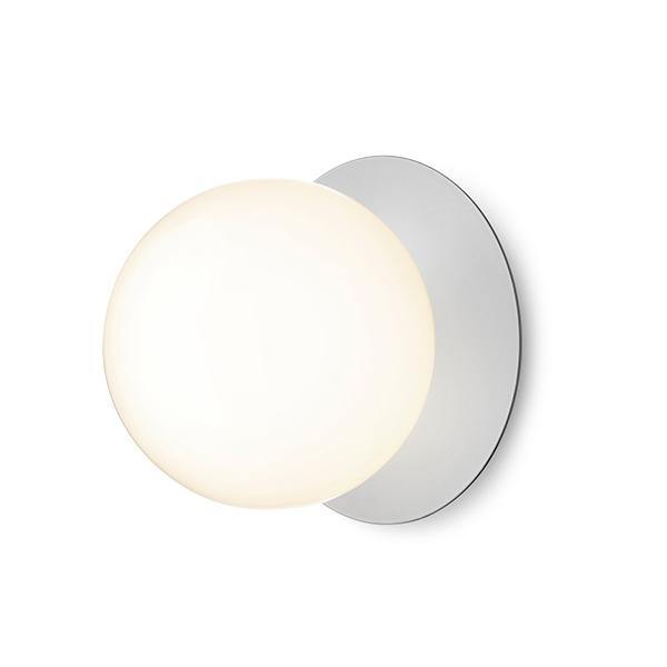Nuura Liila 1 Væg/Loftlampe Sølv & Opal Glas Stor